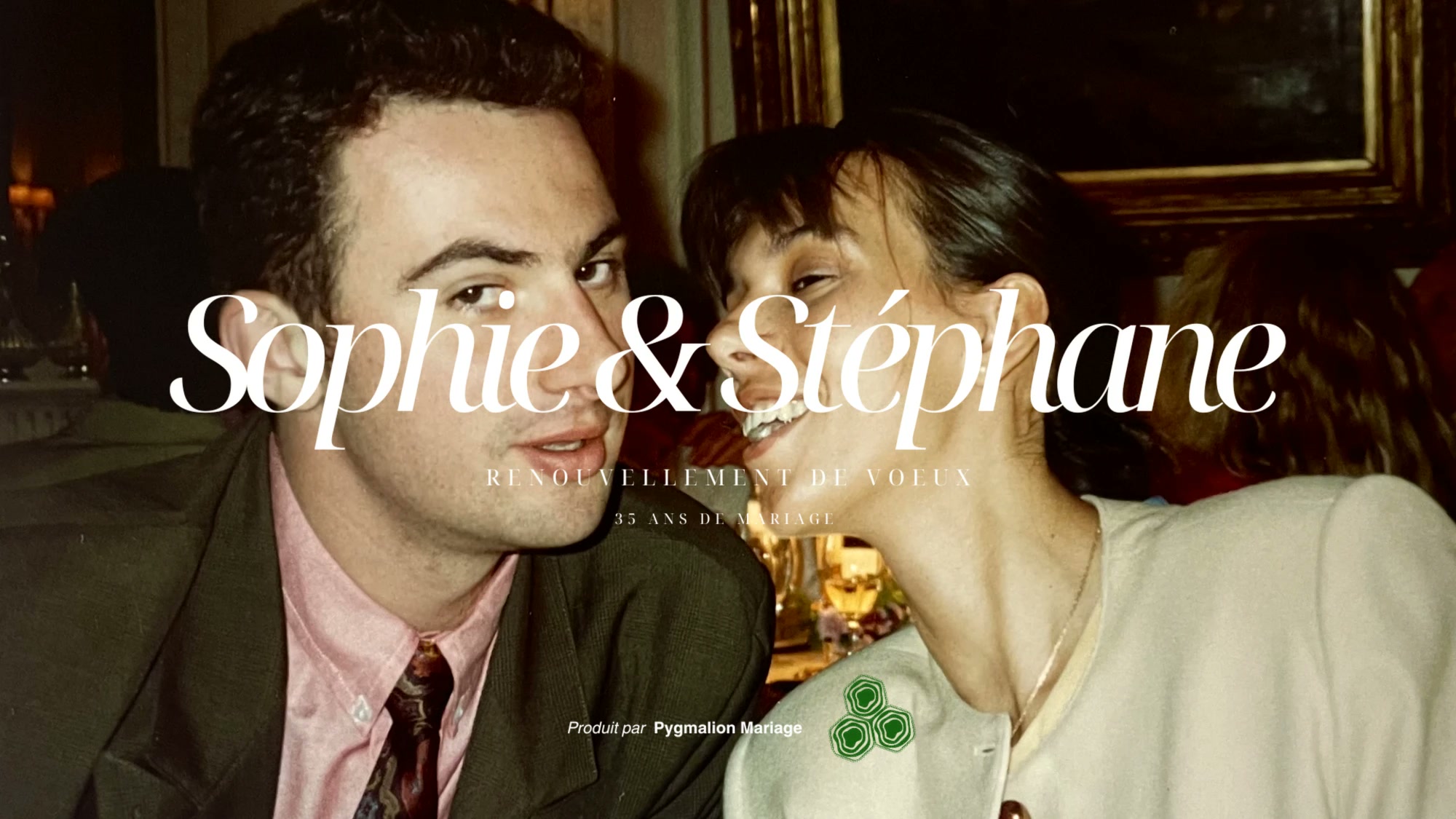 Sophie et Stéphane, renouvellement de vœux, aperçu de la vidéo