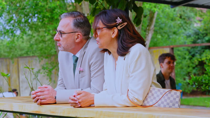 Sophie et Stéphane côte à côte