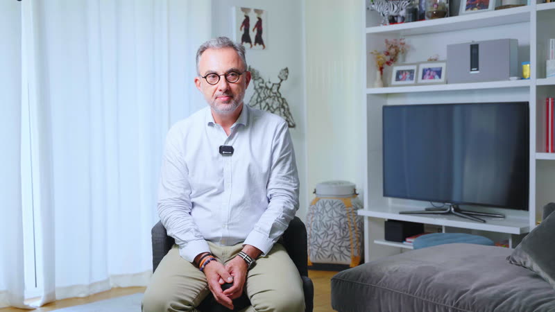 Stéphane lors de son interview